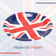 Union Jack Paper Plates - 7in